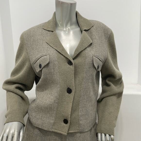 Gio Sport Gio Club Vintage Skirt Suit Set Gray - Picture 11 of 16